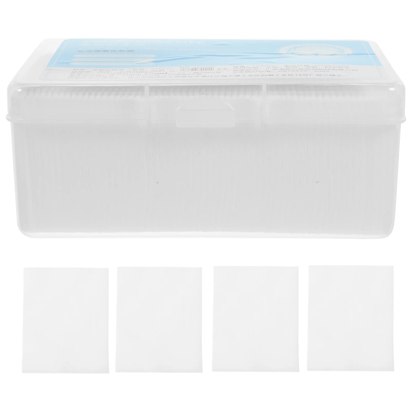 1080 almofadas faciais descartáveis da remoção da composição das almofadas da composição da tela não tecida dos pces para uso do removedor do verniz do prego do toner