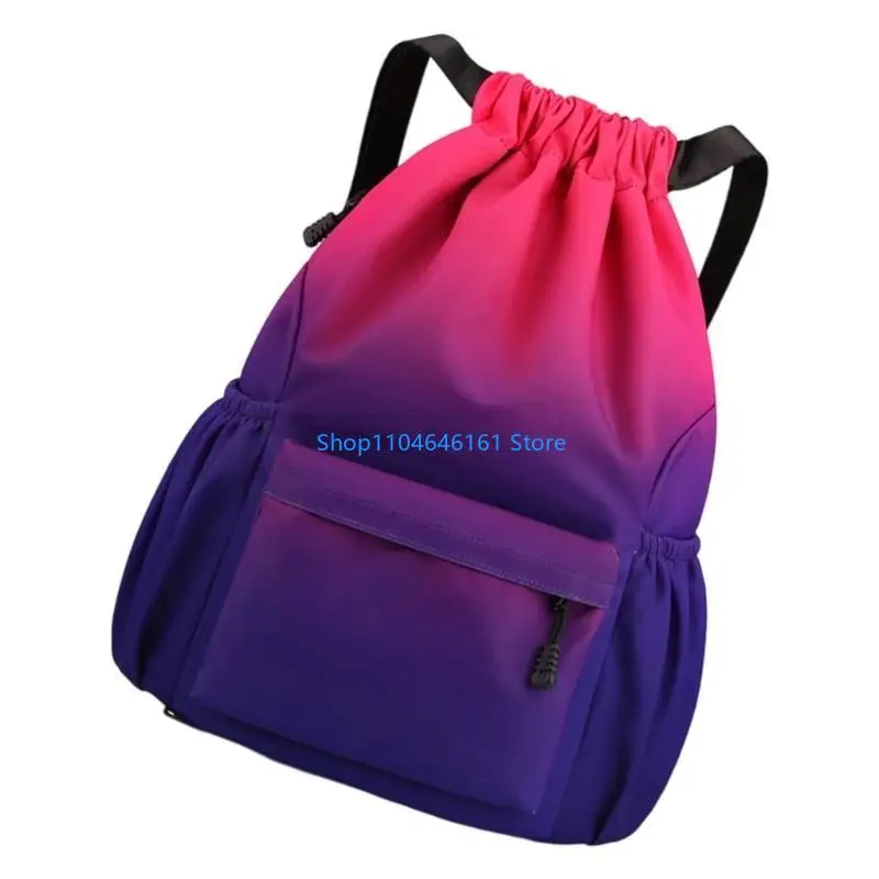 Sports Bag Large Capacity Swim Bag Beach Backpack Drawstring Backpack Basketball Bag for Women Men