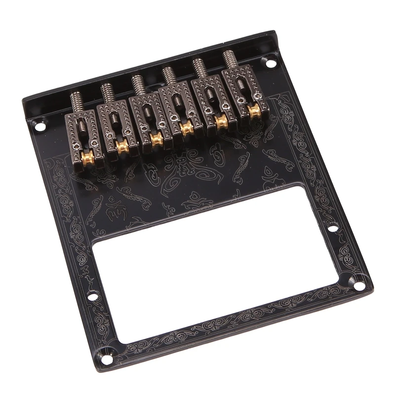 6 String Saddle Volume Control Bridge Replacement Accessories With Control Plate For Telecaster Electric Guitar Repair Part