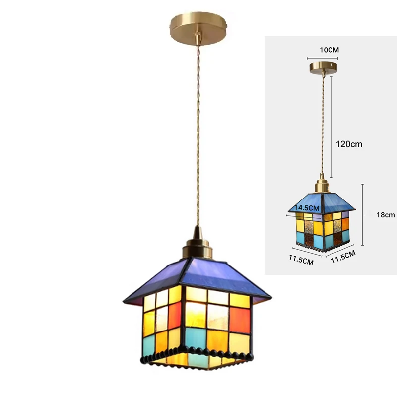 Retro Tiffany kroonluchter plafondlampen woonkamer hanglamp decoratie eetkamer slaapkamer keuken loft hanglamp
