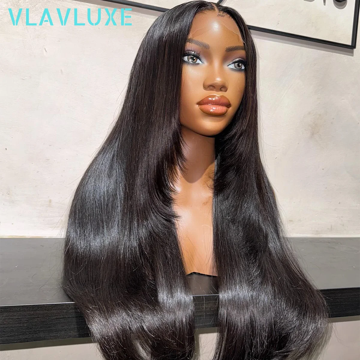 

Прямые парики из натуральных волос без клея 13 × 6 HD Прозрачные кружевные фронтальные парики 250 Плотность 36 дюймов Предварительно выщипанные бразильские волосы Remy