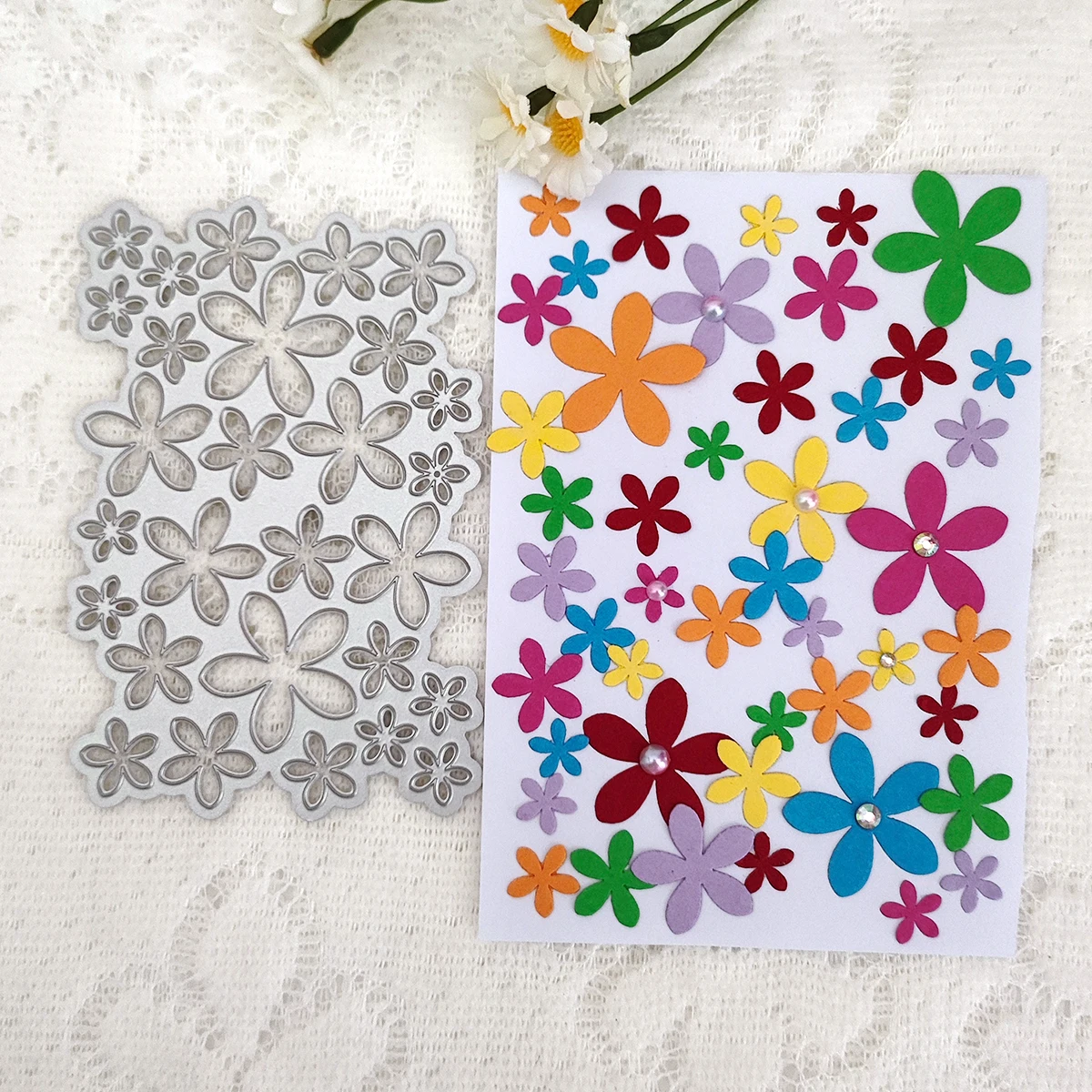 3D Flower Leafage Blowball tarassaco metallo fustelle stencil per fai da te Scrapbooking goffratura modello artigianale