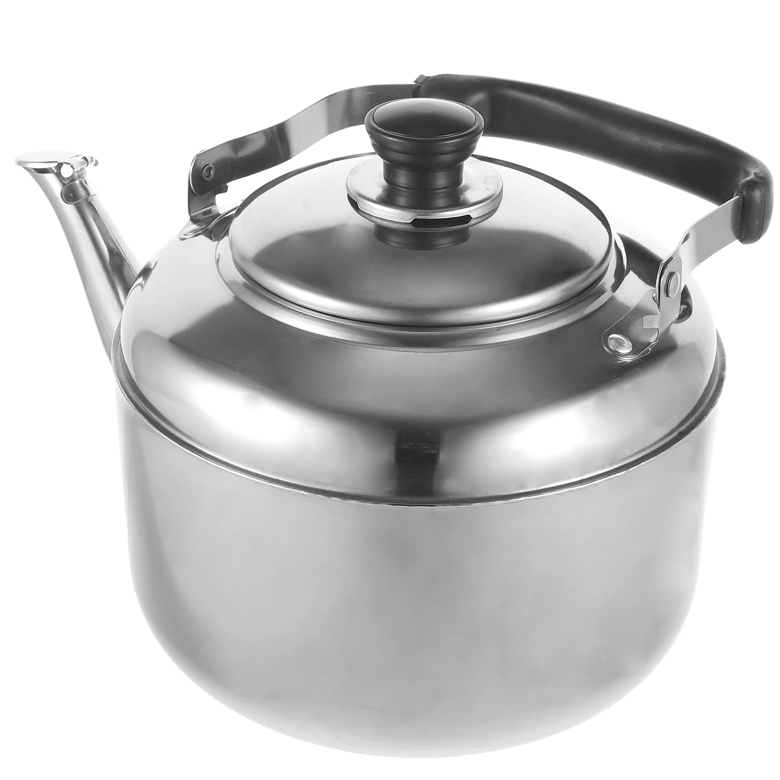 

Stainless Steel Teakettle Large Capacity Sounding Heating Kettle for Home Alarm Whistle Even Heat Transfer Anti Scalding Handle