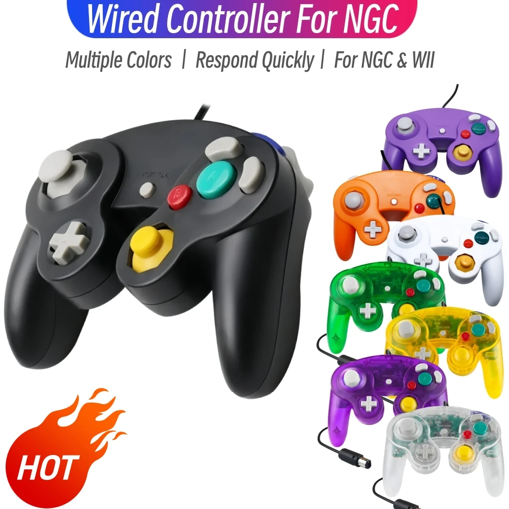 Multiple Colors Gamepads For GameCube Wired Controller Gamepad Joystick For NGC Game Console Accessories