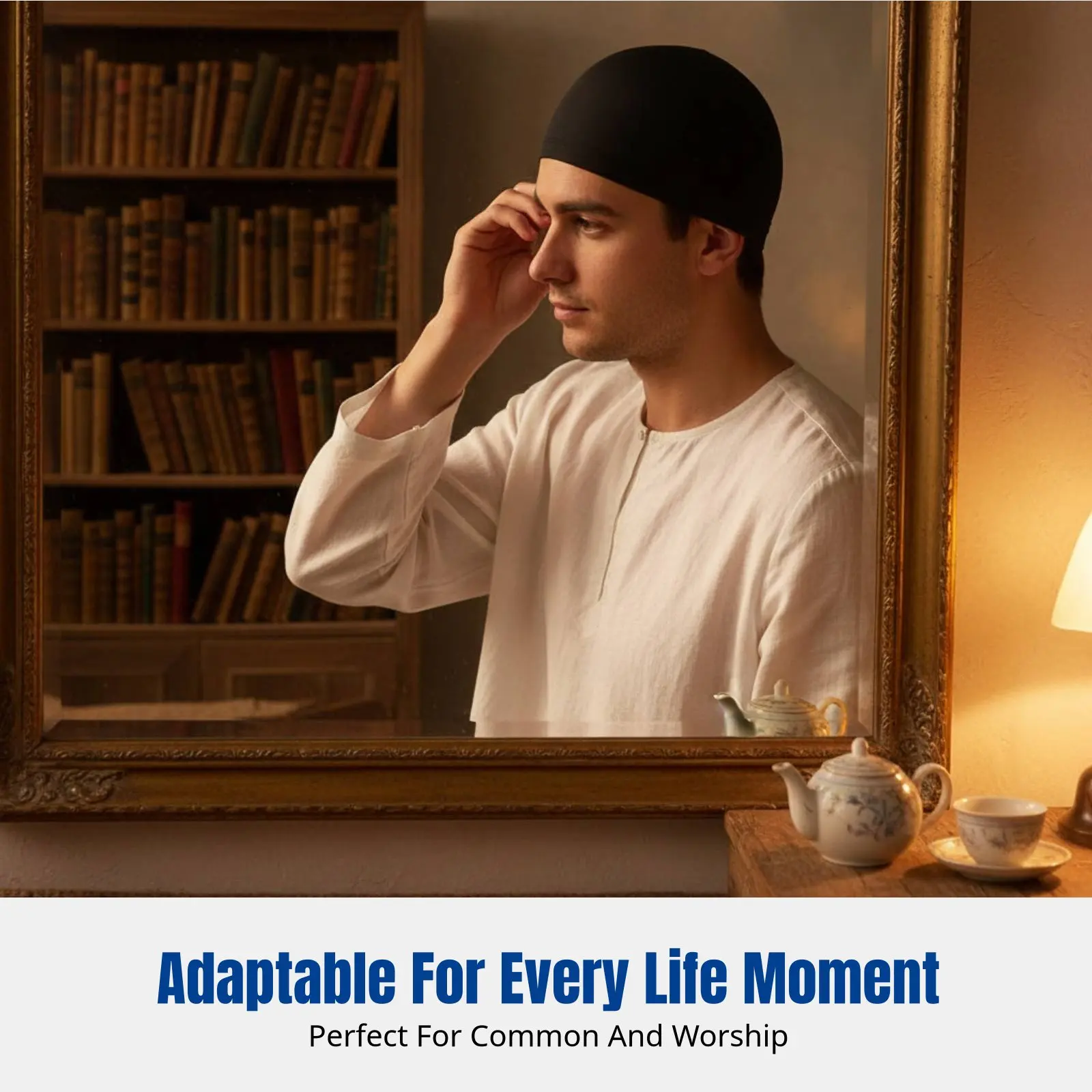 

Мусульманская молитвенная шапочка, вязаная дышащая шапка-куфи с перфорацией, легкая этническая шапочка для мужчин, разные цвета, на все сезоны