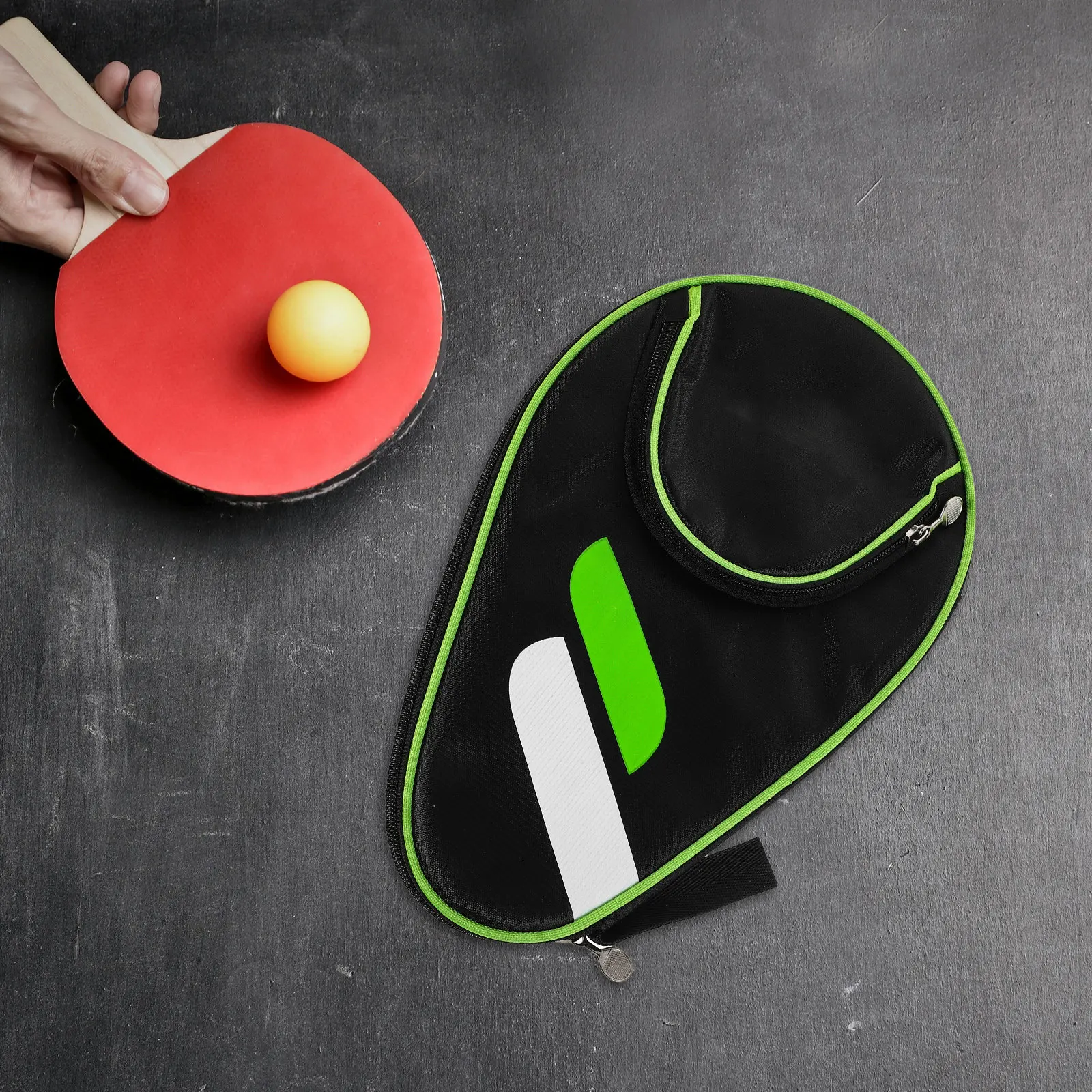 

1pcs Table Tennis Racket Bag Large Capacity Thickened Shockproof Paddle Ball Storage Portable Indoor Outdoor Use Case