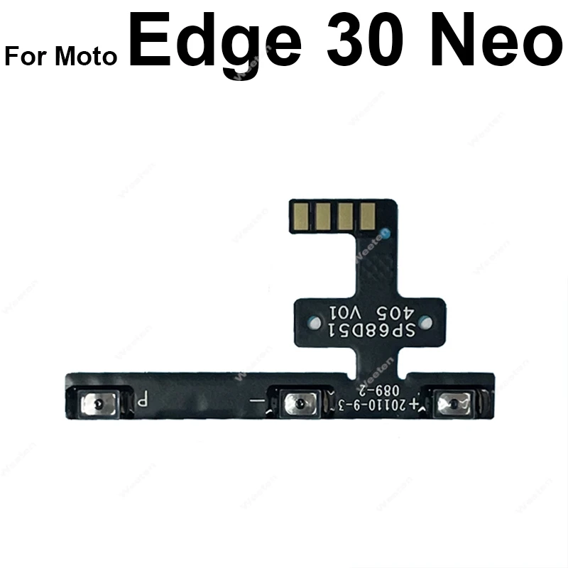 On OFF Power Volume Buttons Flex Cable For Motorola MOTO Edge S 20 S30 X30 40 Neo Fusion Lite Pro Ultra Power Volume Flex Ribbon