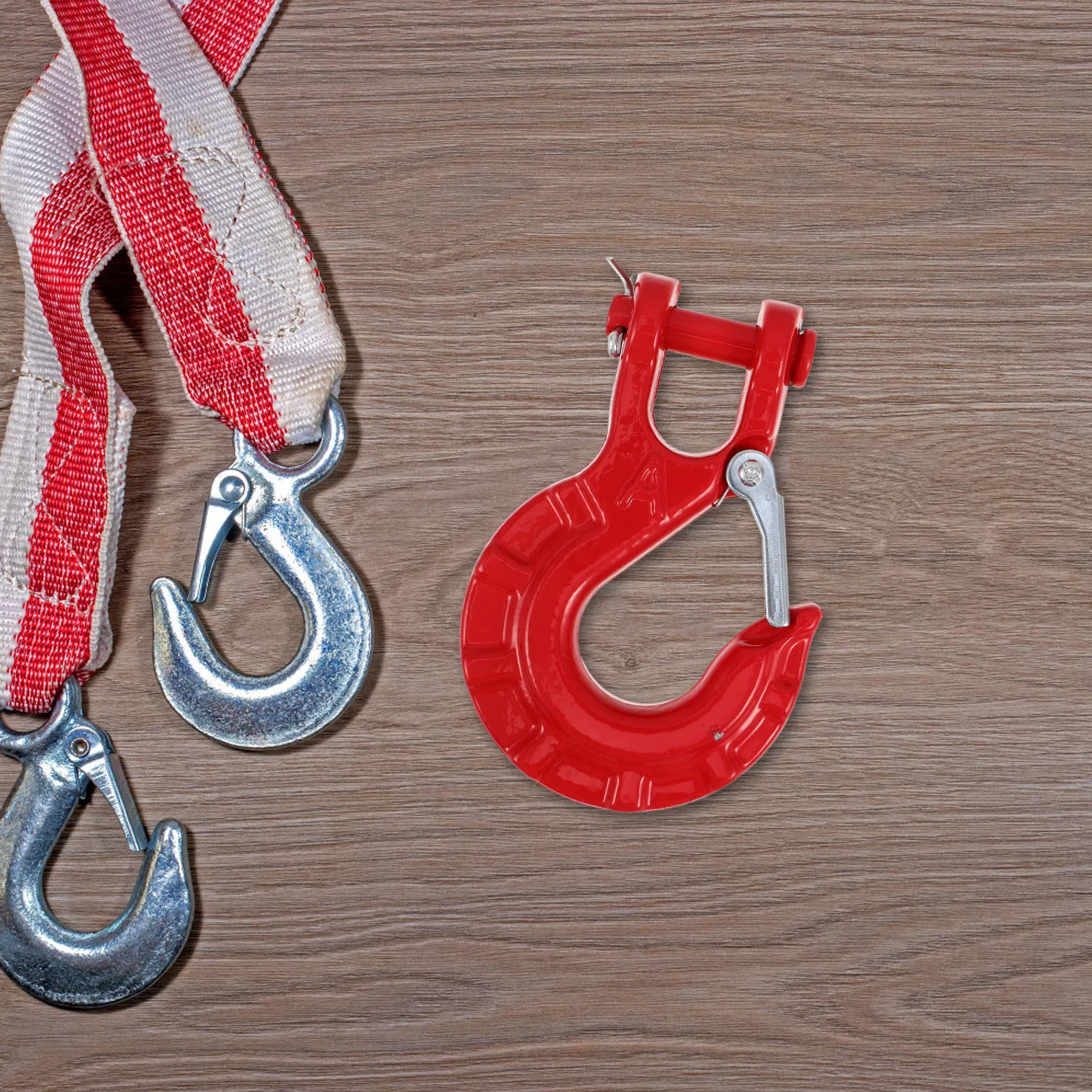 

3/8 Inch Winch Hook Heavy Duty S Release For Trailer Truck Offroad Towing Steel Safety Latch Lift Stopper Rigging