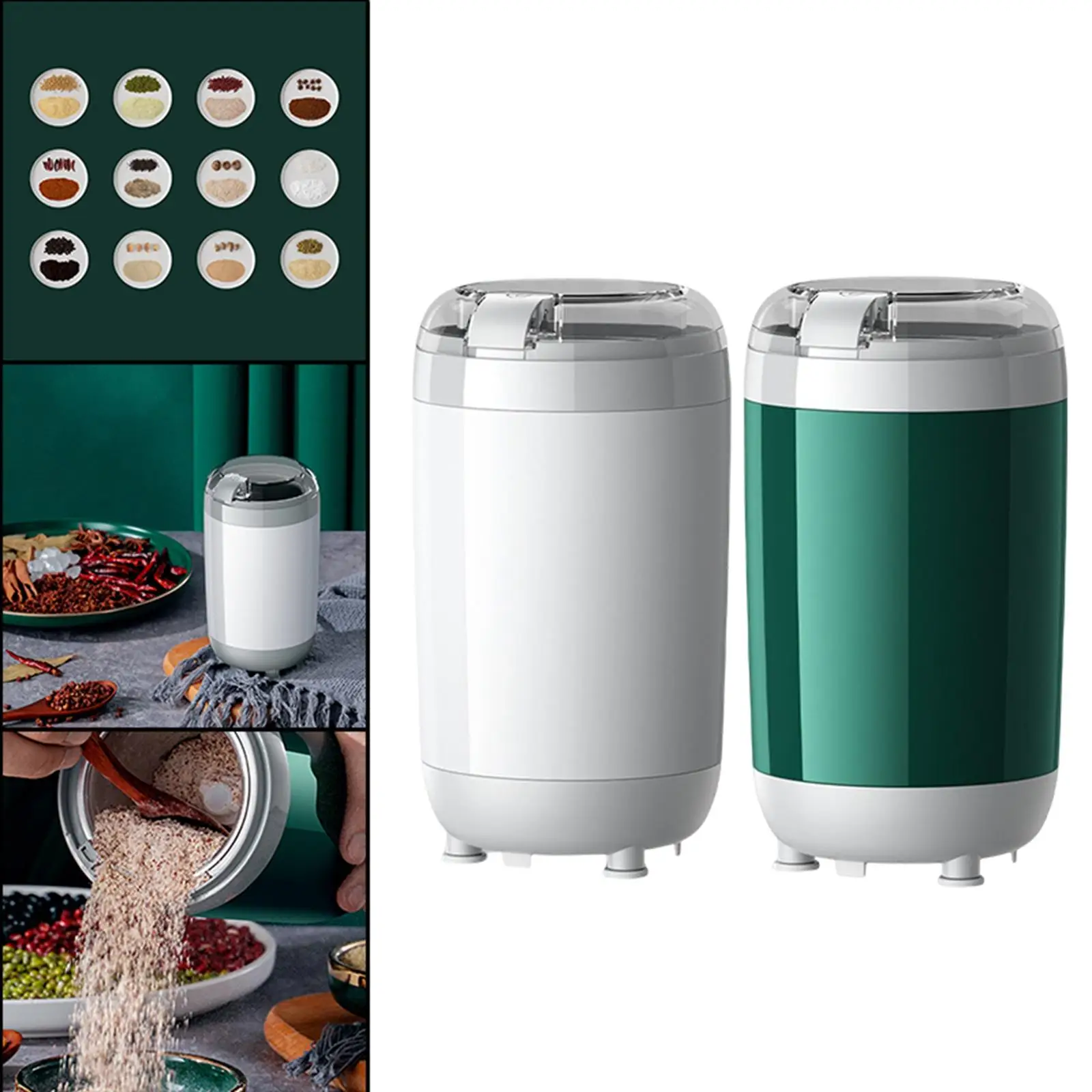 Электрическая мельница для кофейных зерен с кнопкой управления для кофейных зерен