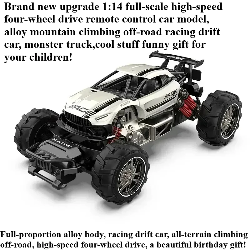 

Cool Stuff Toy Car Funny Gift-1:14 High-speed 4WD Rc Drift Car,Remote Control Car Model,Climbing Off-road Rc Cars,Toys for Kids