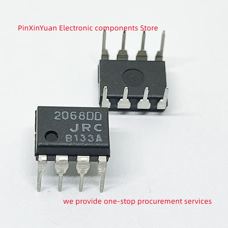 5PCS/LOT New original 2068DD 2068D NJM2068DD NJM2068D NJM2068 JRC2068DD DIP-8 Double operational amplifier chip In stock