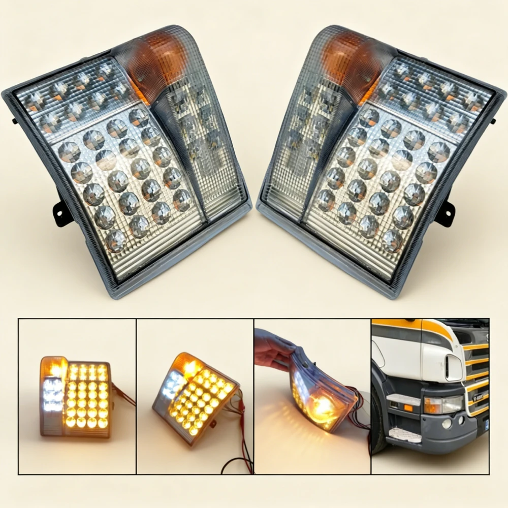 

1 Pair 24V LED Corner Lights For Scania P420 G440 P410 P310 Spare Parts Side Headlight Turn Signal