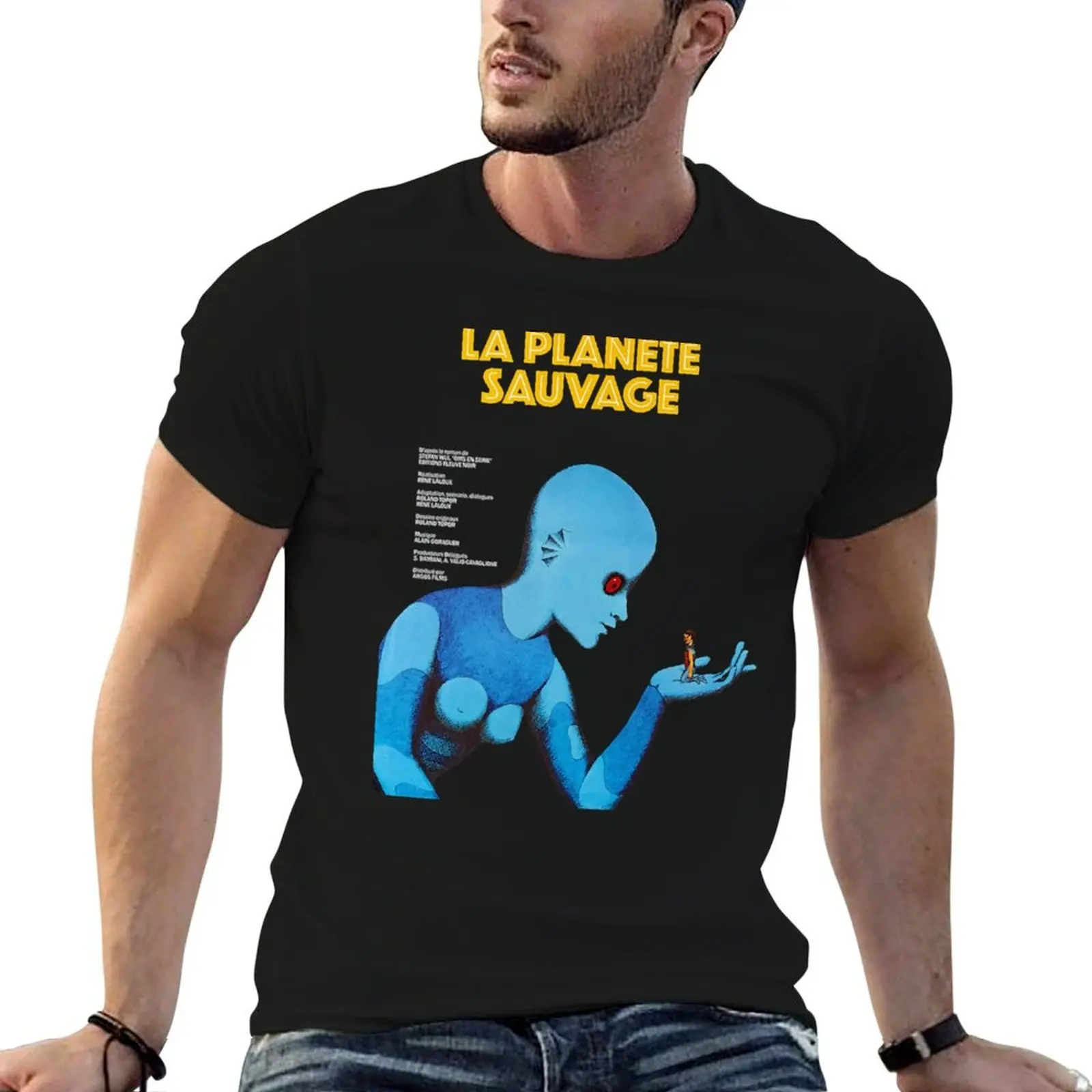 

T-Shirt shirt t t t shirts Planete Planet cotton personalised shirt man La man Fantastic Sauvage heavy - for cotton