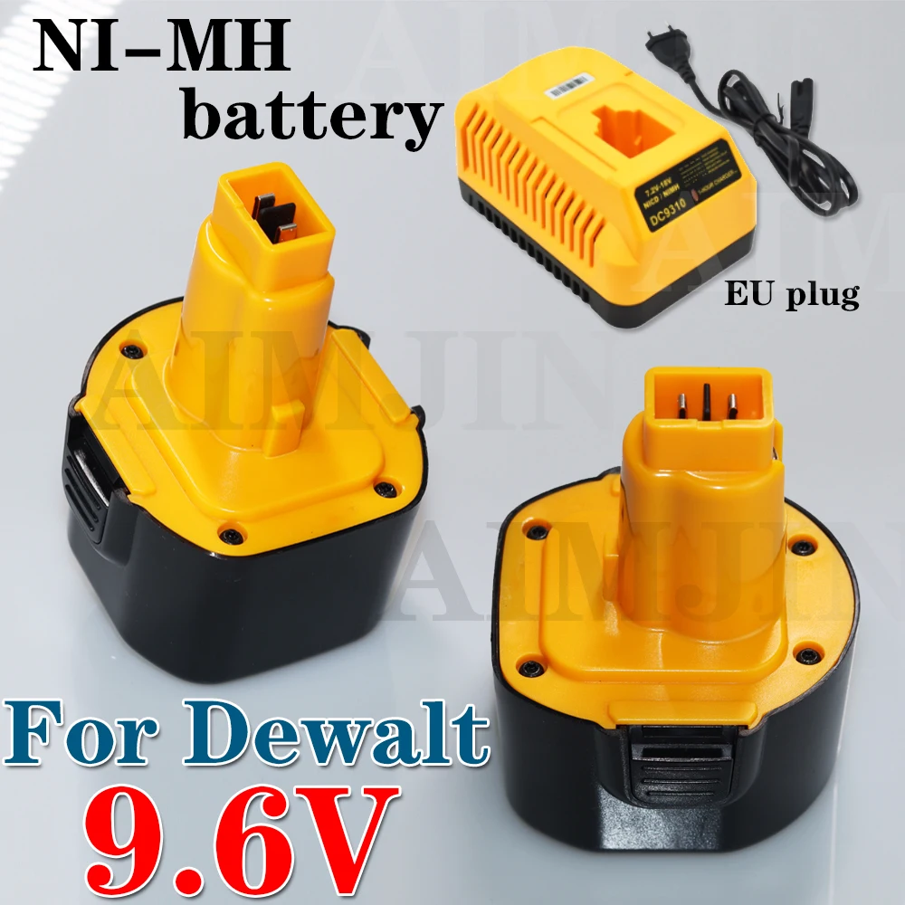 4800mAh 9.6V For Dewalt Ni-MH Battery DE9061 DE9062 DW9060 DW9061 DW9062 EZWA DE9036 29 Rechargeable battery