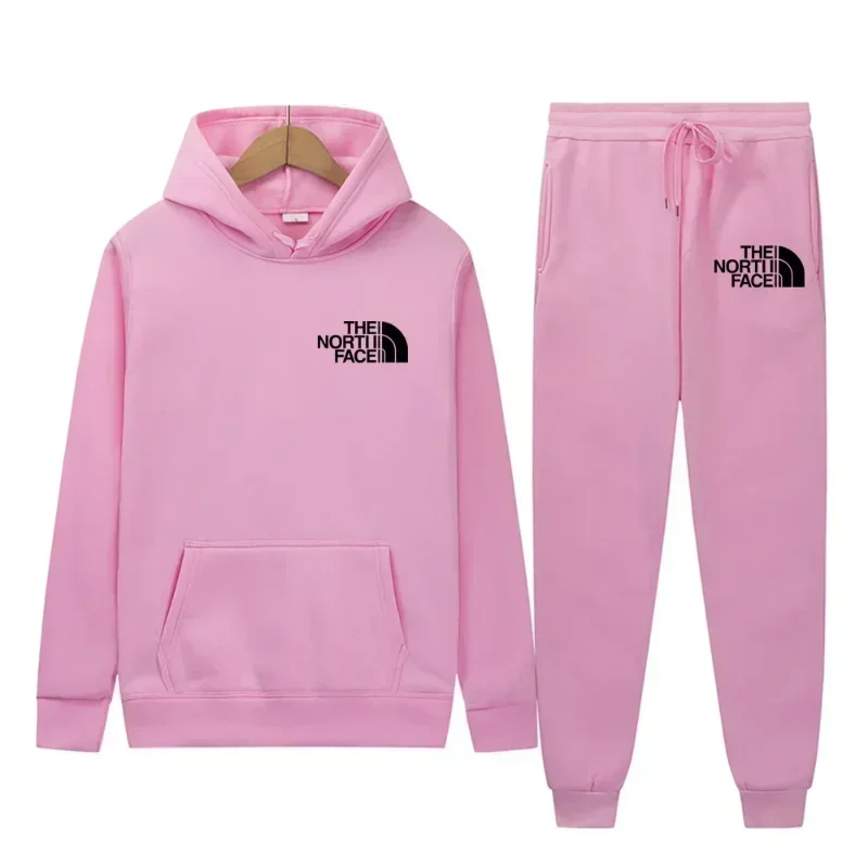 ชุดวอร์มผู้ชายแบรนด์ใหม่ ฤดูใบไม้ร่วง-ฤดูหนาว 2025 เสื้อฮู้ด กางเกงวอร์ม ชุดสองชิ้น แฟชั่นใหม่สำหรับออกกำลังกาย