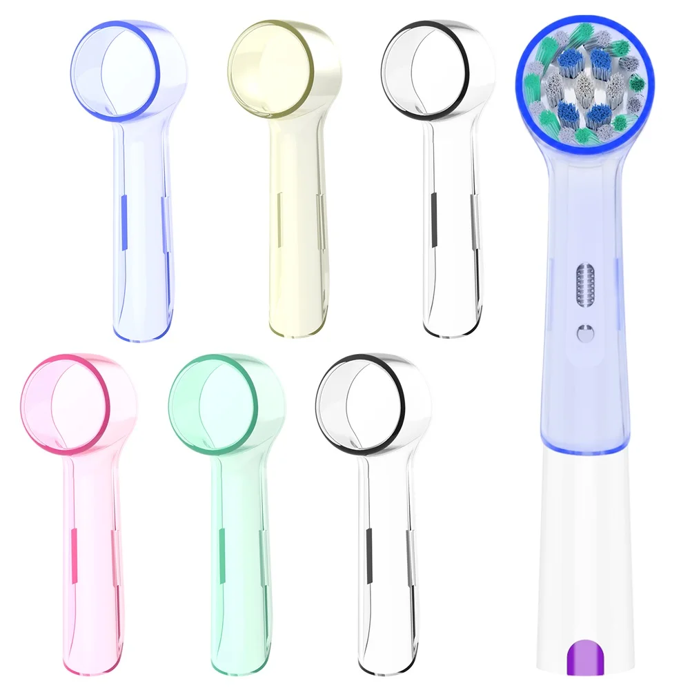 Toothbrush Head Dustproof Cover for Oral B Pro Electric Toothbrush Heads, Rounded Brush Head Caps Covers for Travel and Home