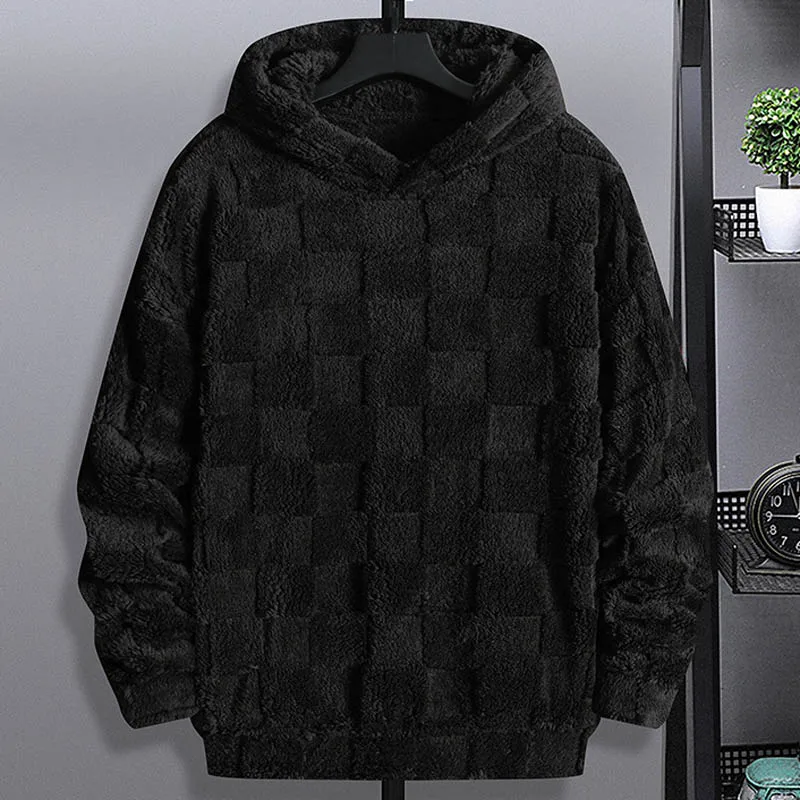 Moletom solto com capuz masculino inverno outono jaqueta de lã ártica outwear casual streetwear casaco roupas masculinas tamanho europeu s ~ xxl