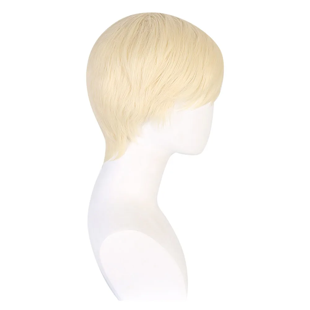 Ken Cosplay Wig Adult Men Heat Resistant Synthetic Hair Carnival Halloween Costume Accessories Party Props