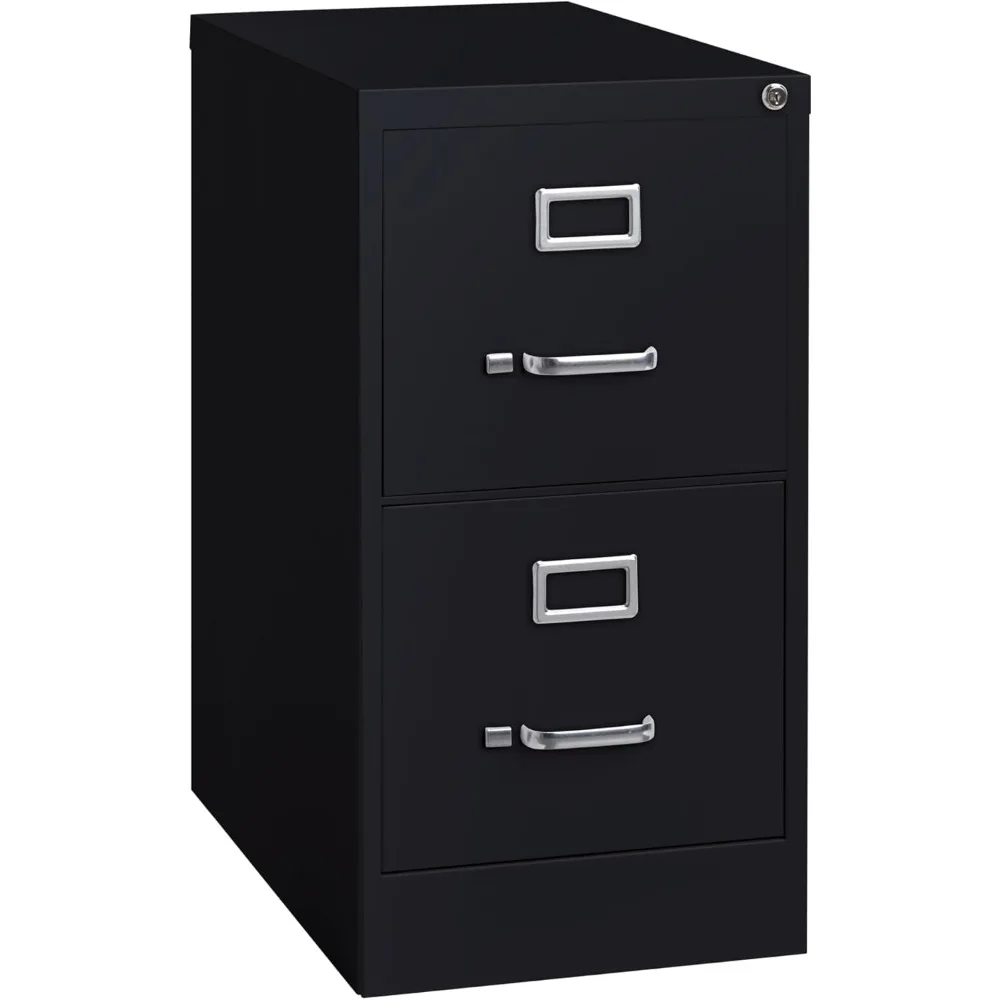 ® 22D 2-Drawer Vertical File Cabinet, Black