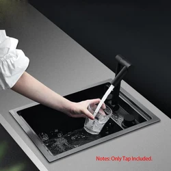 Foldable Kitchen Faucet Hidden Invisible Sink Tap 360 Swivel Hot Cold Water Mixer For Bathroom RV Marine Boat Camper Accessories