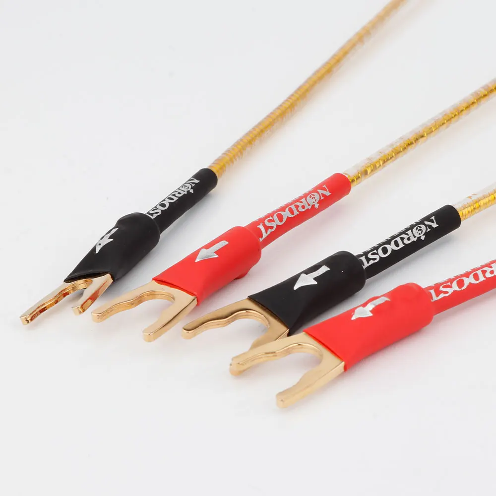 4 шт., кабель Nordost Odin Bridge, золотой акустический кабель, посеребренная перемычка, аудиокабель Y Spade Over Machine Line, акустический кабель Fever