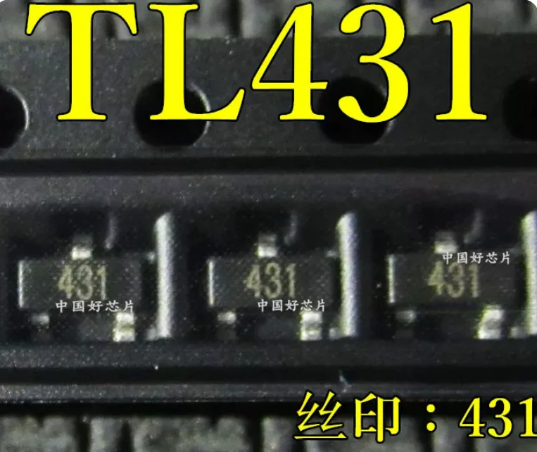 Free Shipping 50pcs TL431 SOT-23 New TL431A Voltage References 2.5-36V Prog Adjust 431