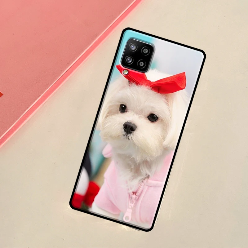 Maltese Dog Puppies Cover For Samsung Galaxy A53 A73 A33 A13 A51 A71 A12 A22 A32 A52 A72 A52S A14 A34 A54 Case