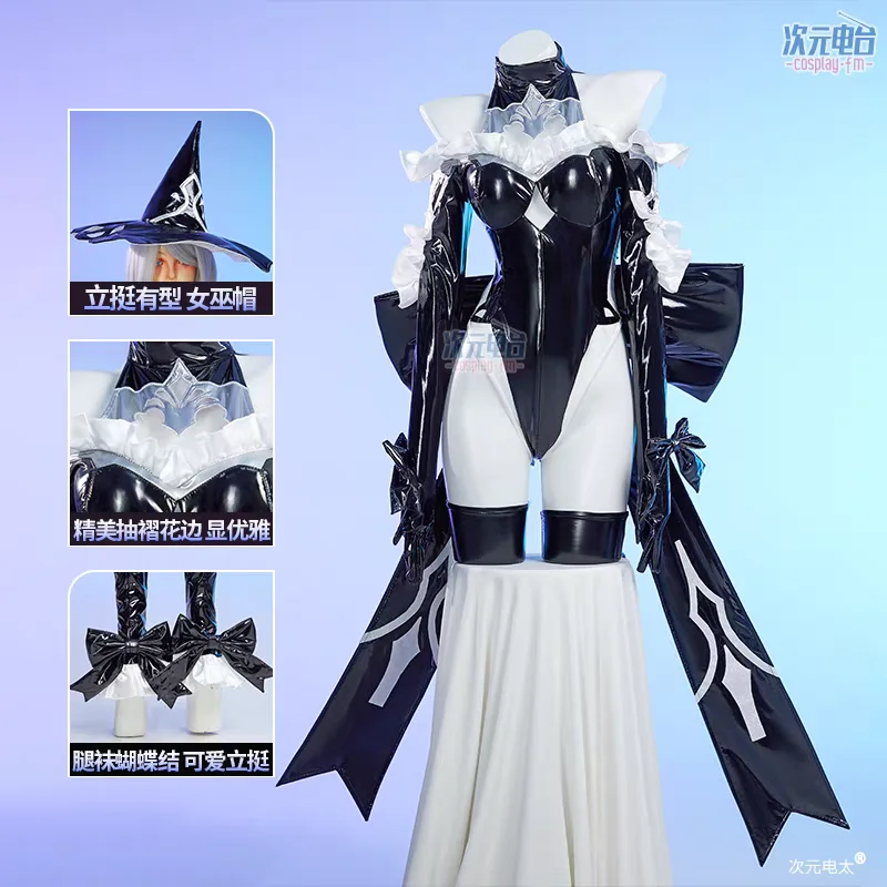

2026 new Game NieR 2B Cosplay Costume Full Set Halloween Fashion Sweet Witch Jumpsuit Party Role Play Clothing