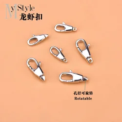 S925 silver jewelry DIY accessories material bag hook buckle lobster buckle hand woven accessories