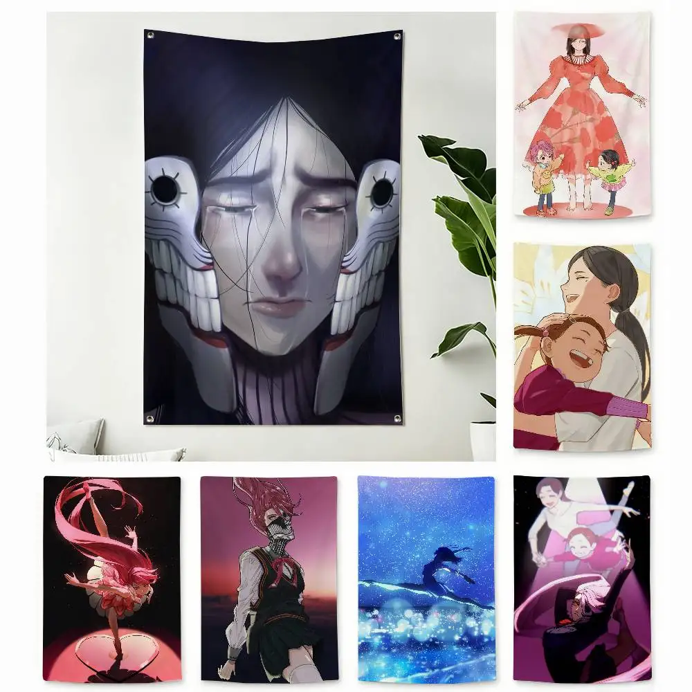 Anime Dan-DD A-Acrobatic Sarasara A-Aira Home Decor Vertical Flags Indoor Outdoor Hanging Decor for Bedroom Wall Decoration
