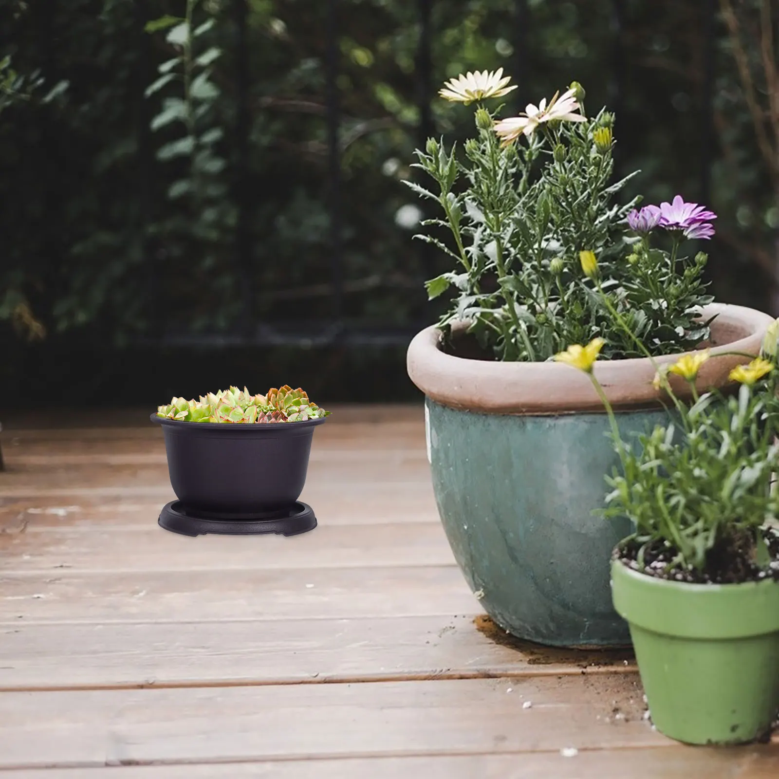 

3 Sets Flowerpot Succulent Gardening Supplies Bowl Bonsai Plant Craft Decoration Planter Creative Indoor Office