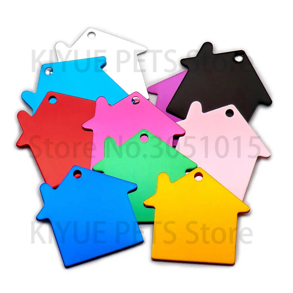 개에 대한 애완 동물 Id 태그 새겨진 개 고양이 ID 태그 집 개 고양이 Id 태그 고출력 레이저 조각 애완 동물 ID 태그 양면, 도매 20 개