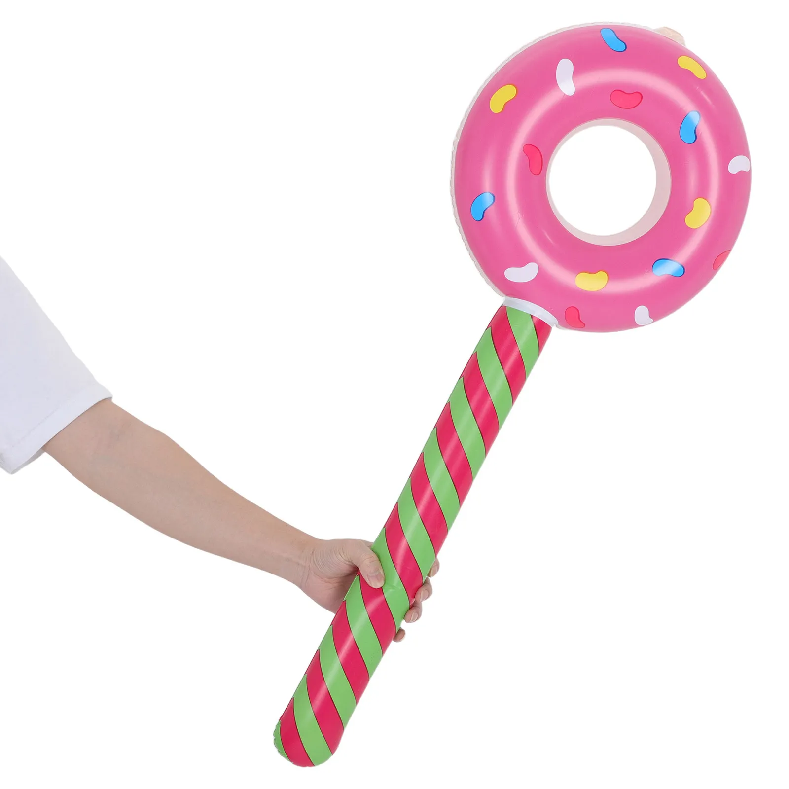 

Набор из 6 надувных шаров-пончиков на палочках, 80 см, для декораций в форме пончиков, принадлежности для вечеринки в стиле Candyland, реквизит для фотозоны, украшения для сладостей