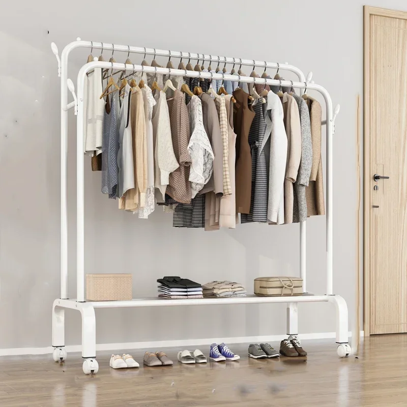 Wall Coat Nordic Clothes Rack Standing Garment Simple Clothes Rack Portable Hat Storage Dress Perchero Pared Room Furniture