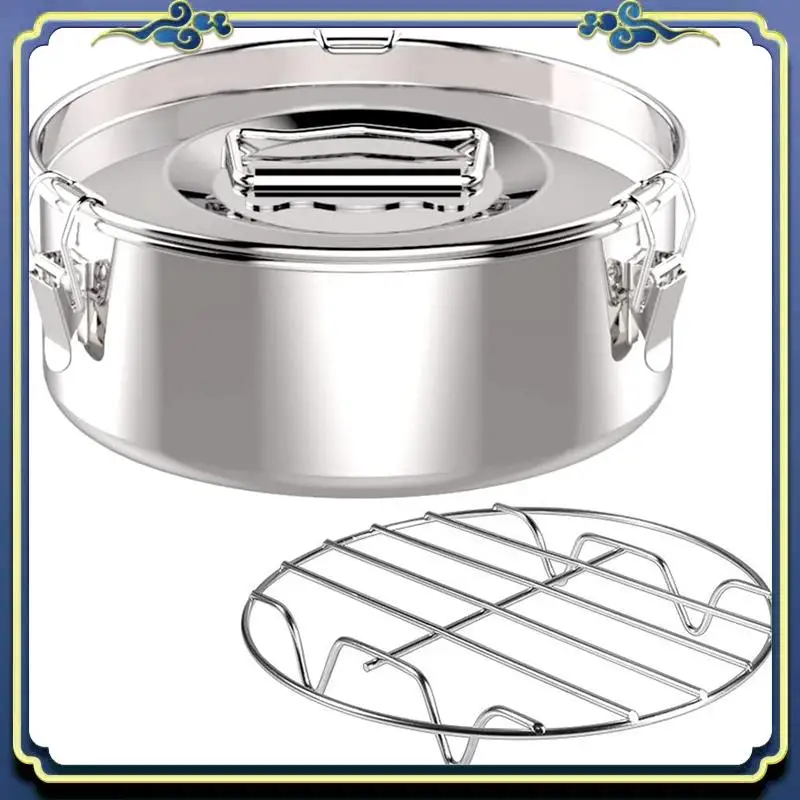 A56P-Flan Pan Flanera Mold Stainless Steel Oastry Molds Flan Mold With Lid - Flan Maker For 6 Quart Pot