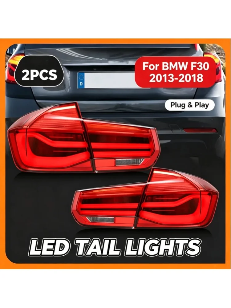 Auto-Styling Rückleuchten für BMW F30 Rücklichter 2013-2018 F35 LED 320i 325i 330i LED DRL Bremslicht Rückfahrlicht Auto-Zubehör