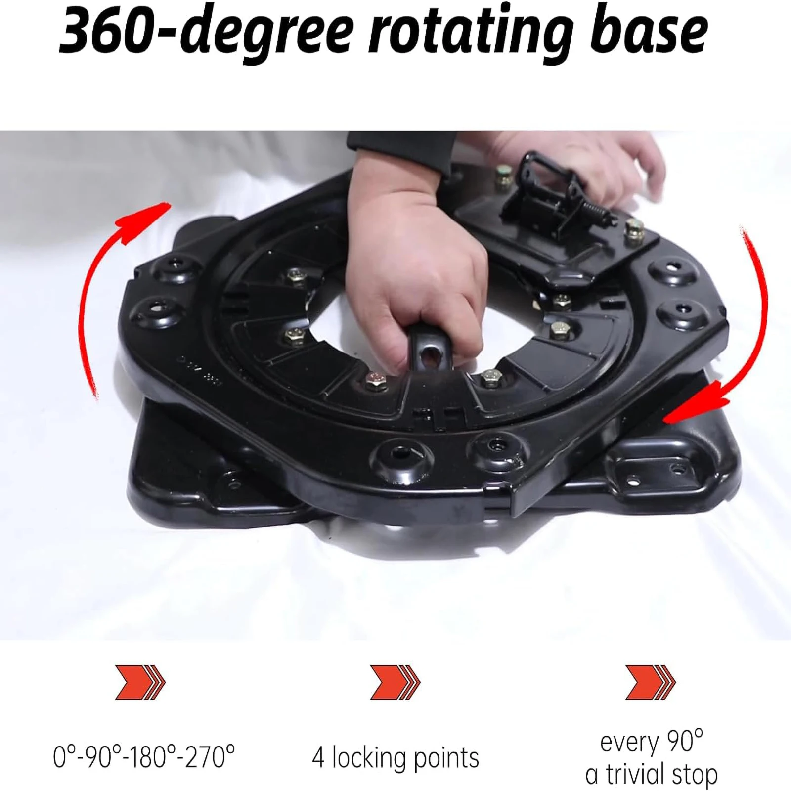 

Car Seat Swivel Mechanism, Universal Rotary Modification for Vehicle Seats, Ideal for RV Seat Rotation and Van Conversion Mounts