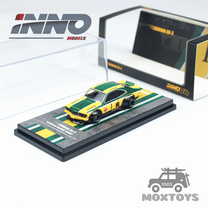 

INNO 1:64 SAVANNA RX3 KATAYAMA RACING Livery Diecast Model Car