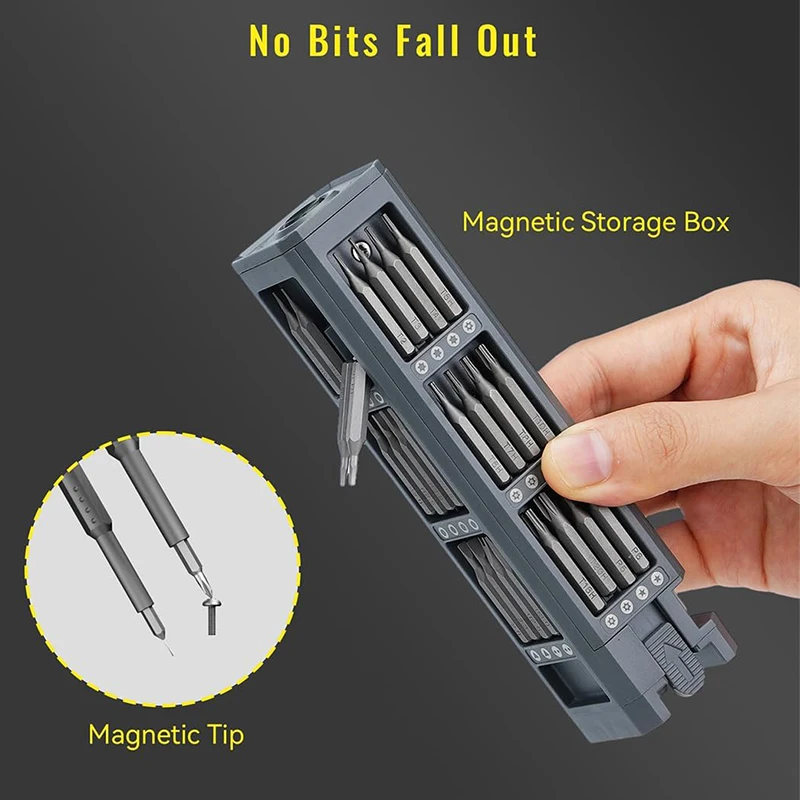 46 in 1 Precision Screwdriver Set Professional Mini Repair Kit Phillips Torx Magnetic Screw Driver Bits for Phone Watch