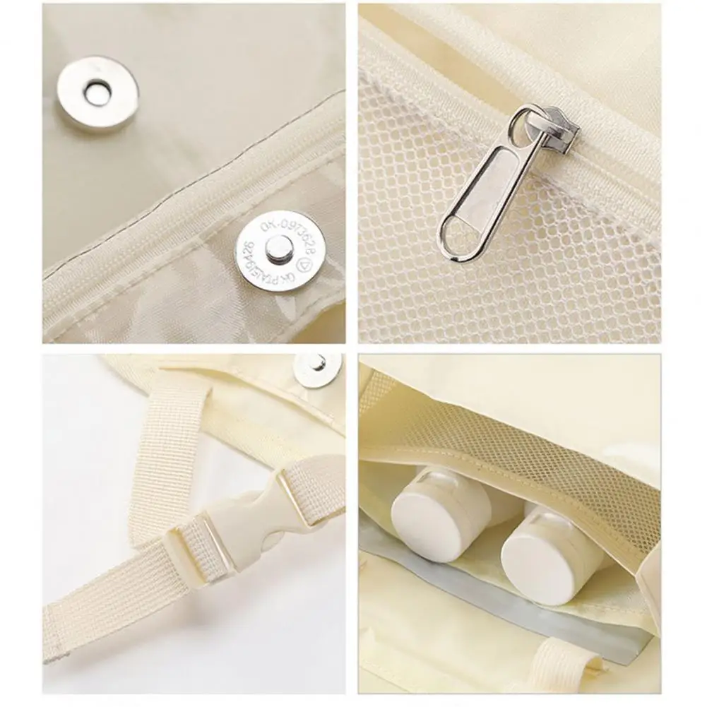 Waterproof Toiletry Case Capacity Toiletry Bag with Waterproof Zipper Portable Handle Travel Makeup Organizer Multifunctional