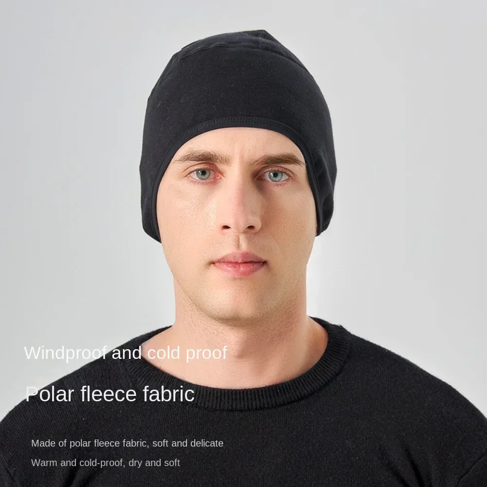 Gorro de punto para hombre, protección auditiva para ciclismo al aire libre, gorra con visera cálida, gorro de sol informal, gorro de bombardero, sombreros de motocicleta, calentador de moda, Invierno