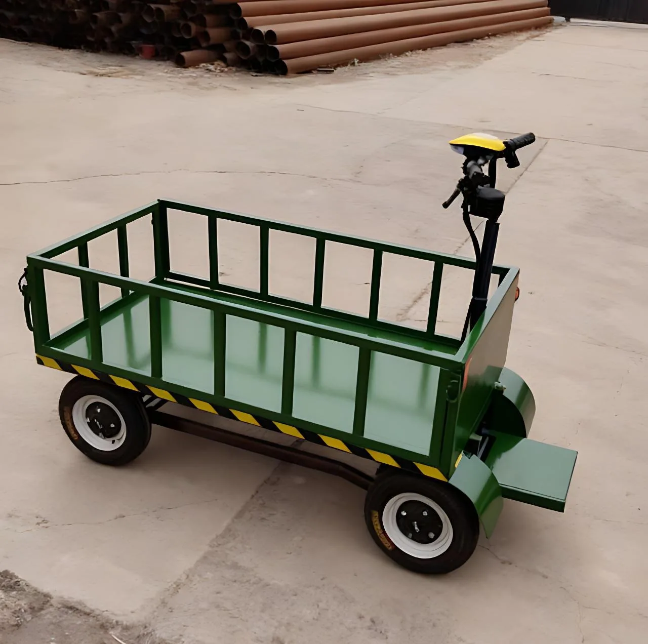 Garden Tool Cart Battery Operated Carrying Capacity Multifunctional Logistics Electric Warehouse Cargo Transport Trolley