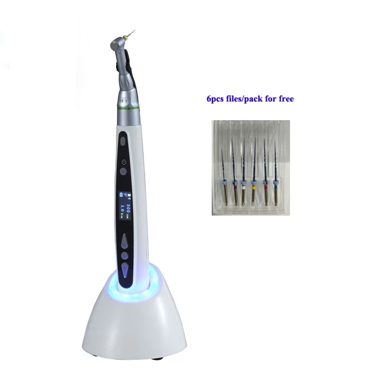 Dent al Wireless LED Endo Motor Electric Endomotor Contra Angle Endodontic Instrument for Rotary Root Treatment