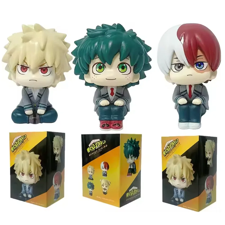9-10 سنتيمتر بطلي الكاديمية البلاستيكية أنيمي تمثال تومورا شيجاراكي/إيزوكو ميدوريا/كاتسوكي باكوغو/شوتو تودوروكي لعبة قابلة للجمع #4