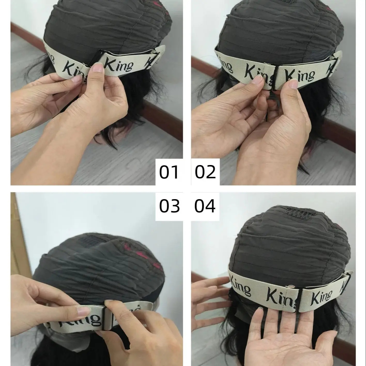 

Adjustable Elastic Band For Wigs Adjustable Straps For Wigs High-Elastic Sewing Elastic Ribbon,"Queen""Twin""King" Letter Styles