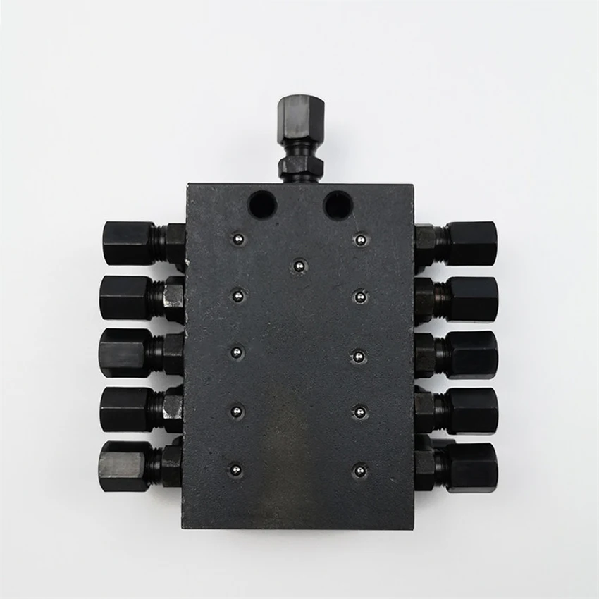1 In 10 Out Distributor Pump Grease Distribution Valve Progressive Distributor Manifold Block For Centralized Lubrication System