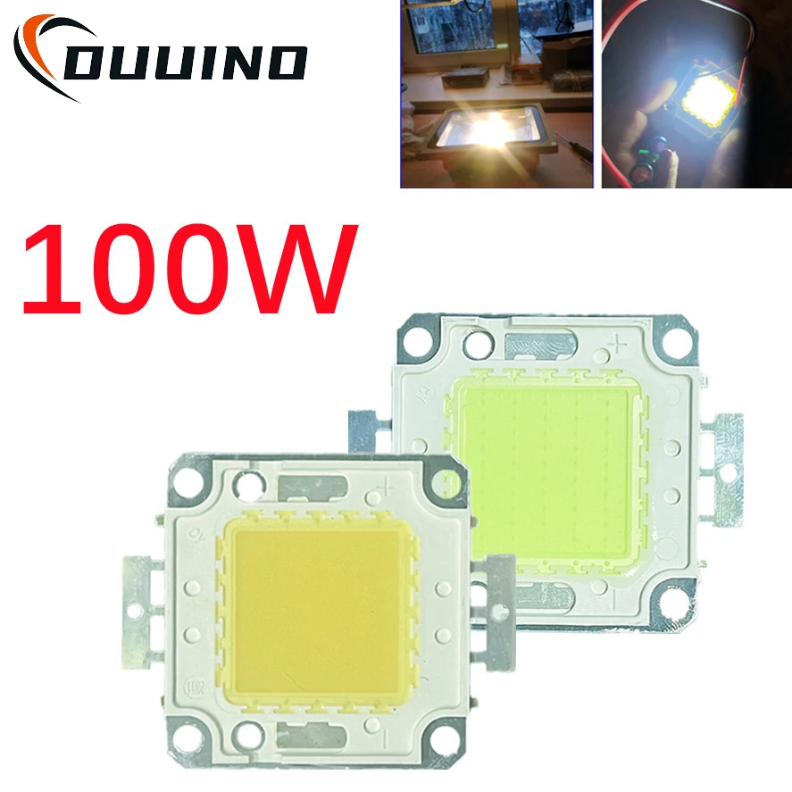 

LED Chip Beads 100W 50W 30W 20W 10W 30-32V Backlight Diode Lamps Cold White Warm White LED Matrix For DIY LED Flood Light Bulbs