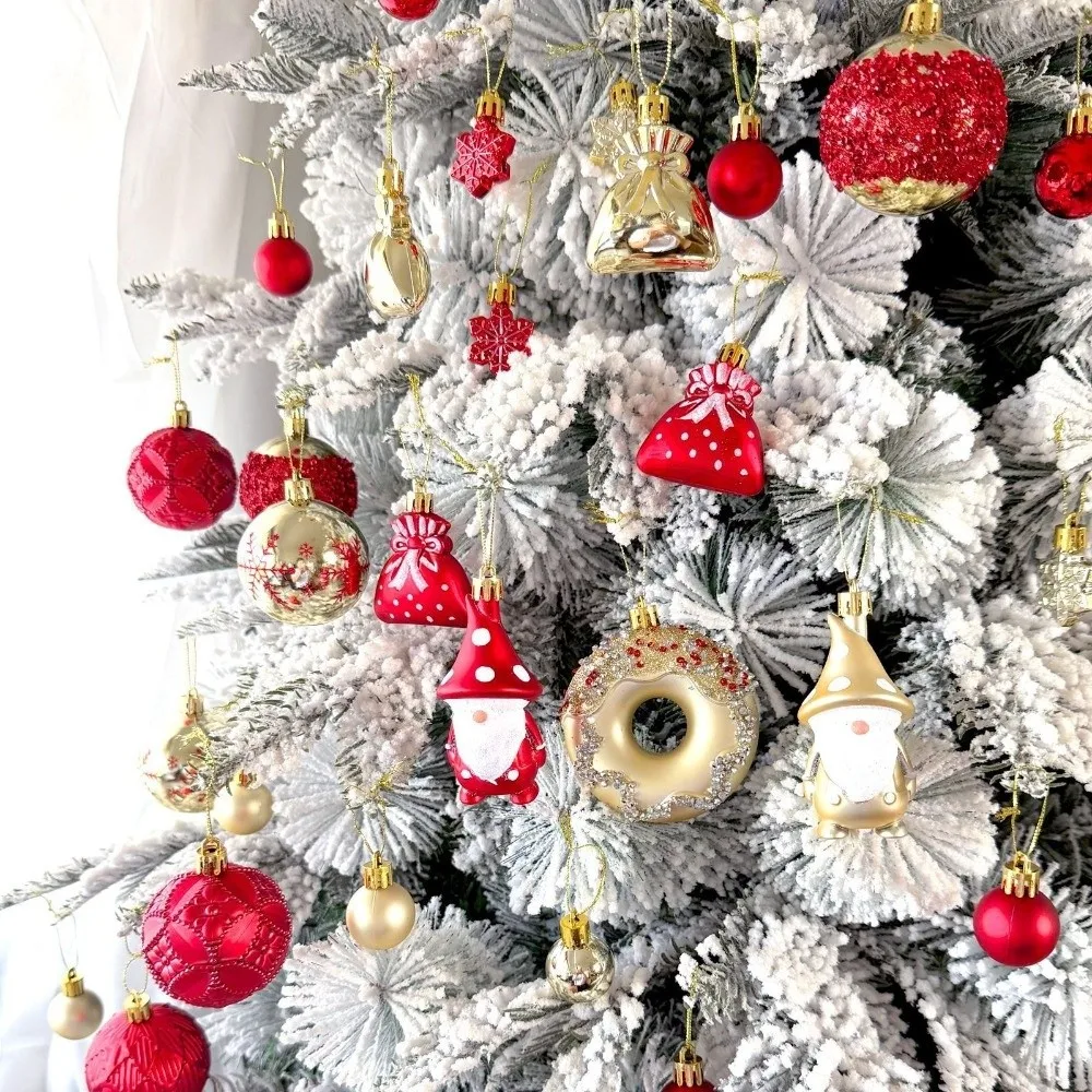 22Pcs/Set Durable 6CM Christmas Ball Shiny Creative Christmas Tree Balls Christmas Pendant Decorations Showcase