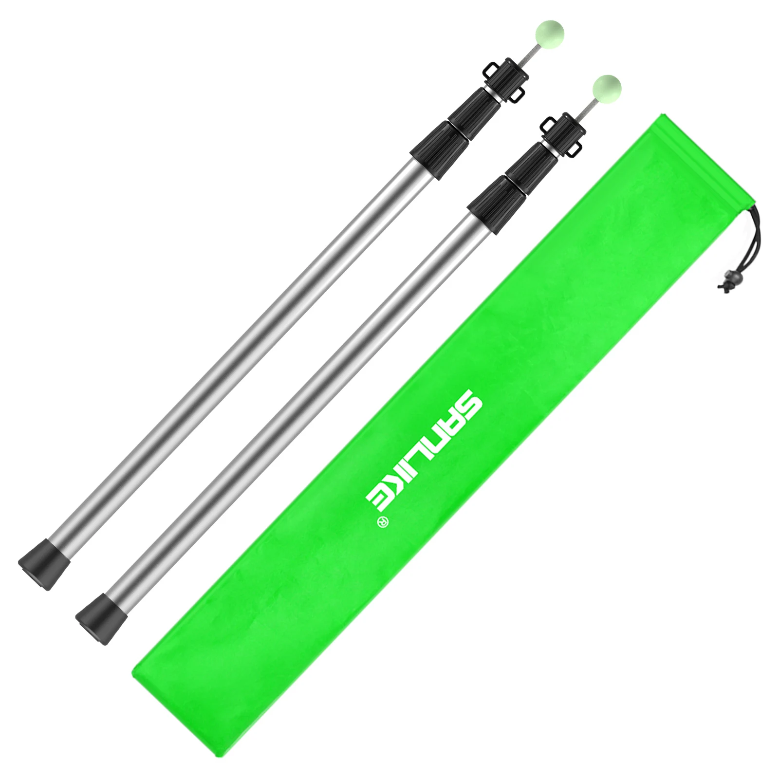 SANLIKE Telescoping Tarp Poles Tent Poles, 96" Aluminum Canopy Poles Extendable Pole for Awning Shelter Camping Hiking Backpacki