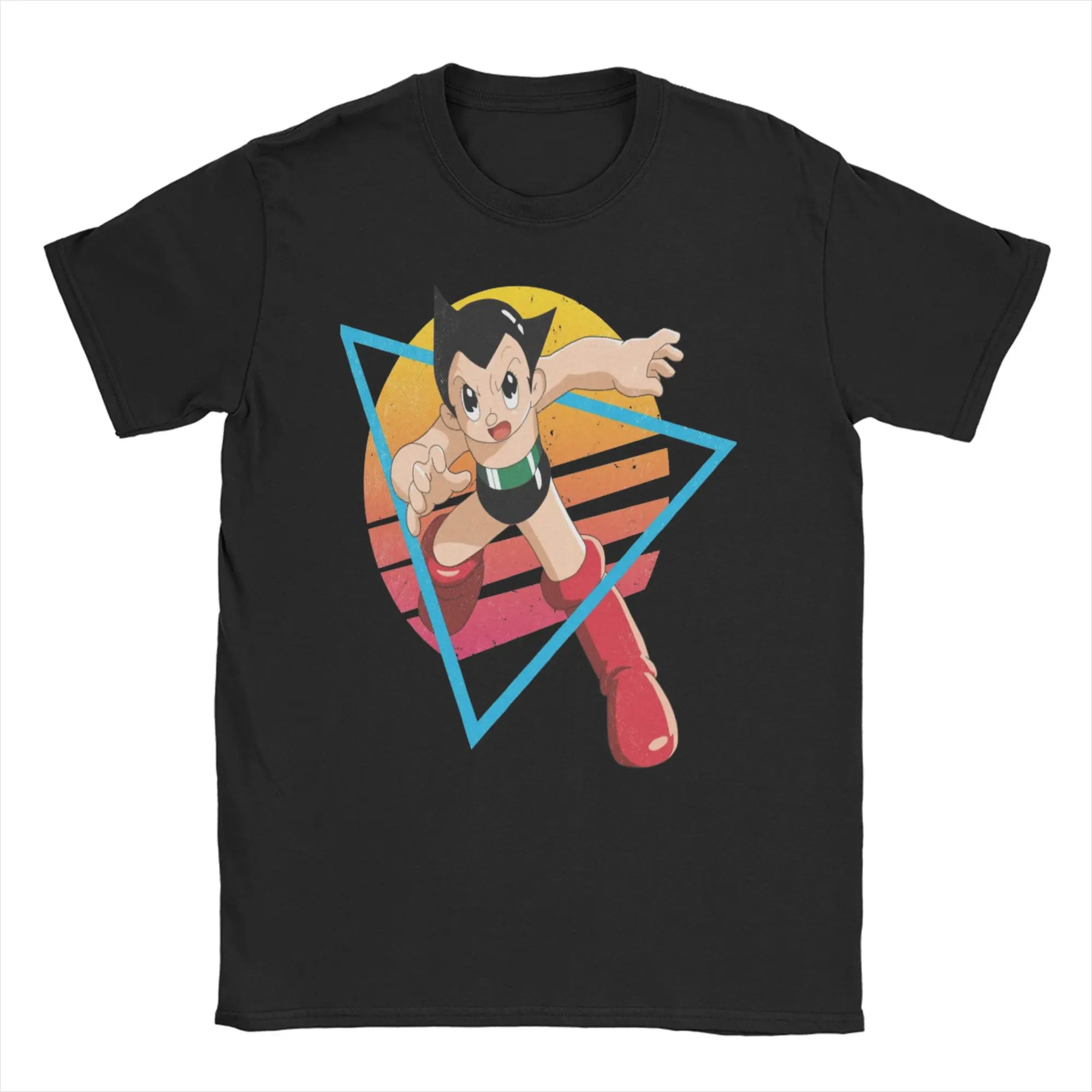 

Футболка Astro Boy, летние милые популярные футболки, мужские 100% хлопковые футболки с круглым вырезом, одежда большого размера, потрясающие топы с короткими рукавами